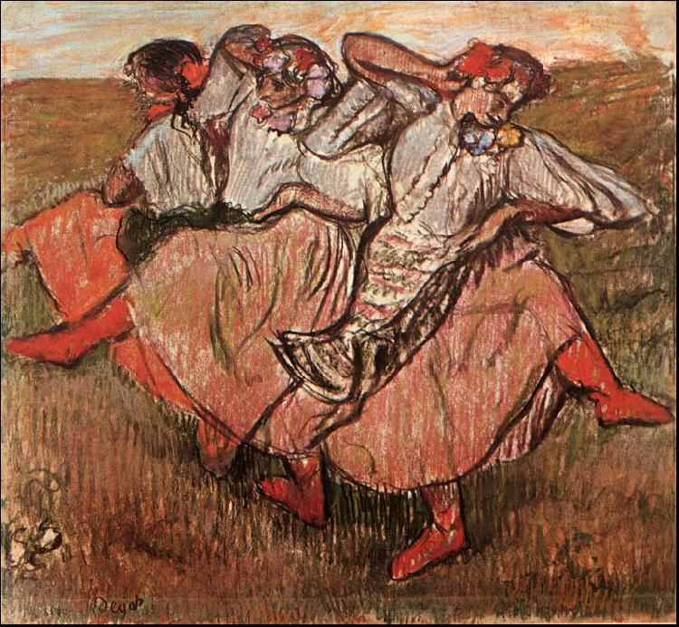 Edgar Degas Three Russian Dancers china oil painting image